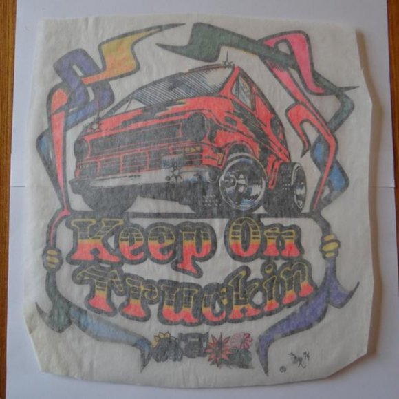 Vintage Keep On Truckin Vortex Iron-On Transfer - Picture 4 of 4